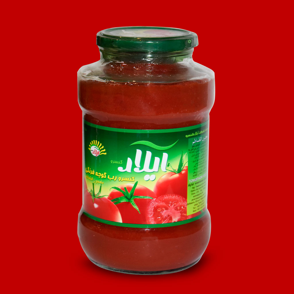 رب گوجه فرنگی آیلار شیشه‌ای 1500 گرمی