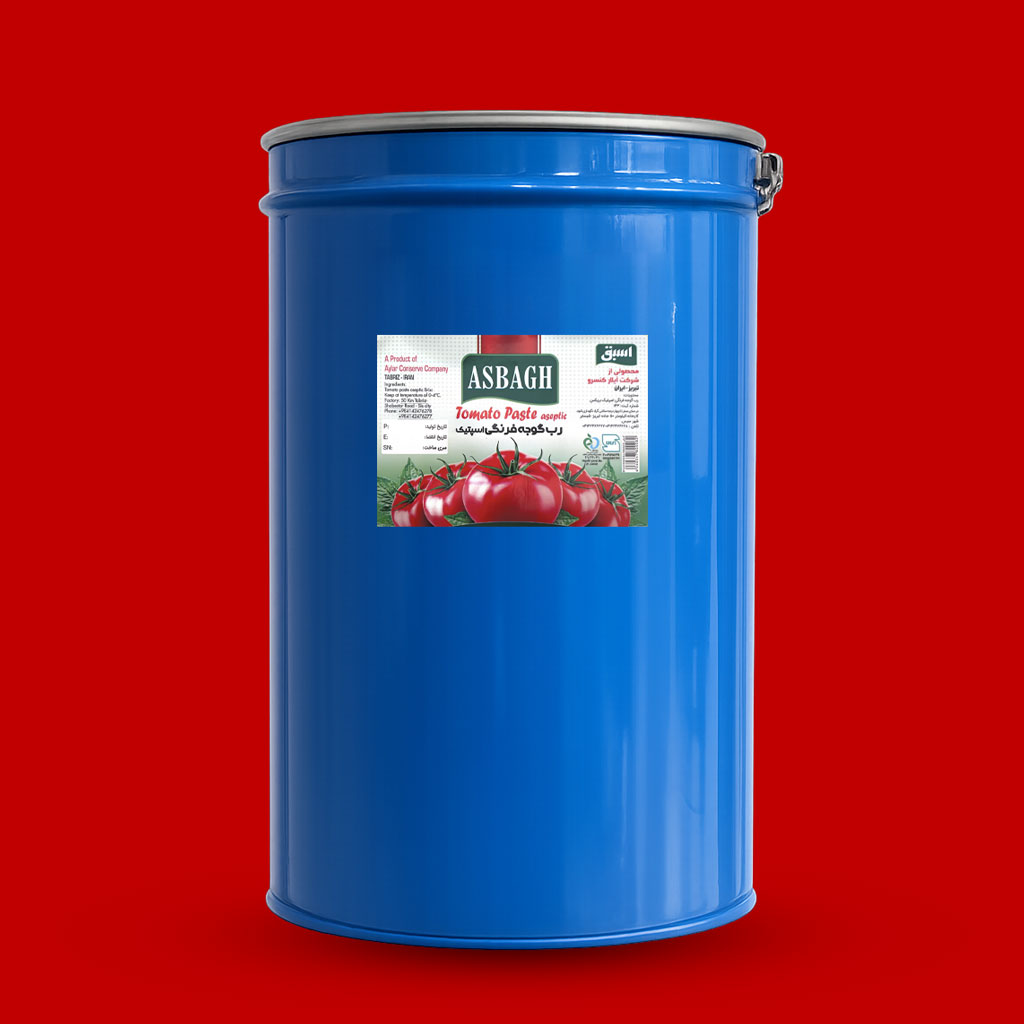 Asbağ domates salçası, 250 kg varil